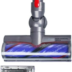 Upgrade Anti-Tangle Direct Drive Brush Head for Dyson V7/V8/V10/V11/V15 - Perfect for Hardwood and Carpet - Easy Install