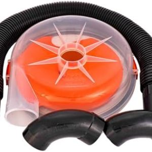 Dustopper PRO Low-Profile Dust Separator for Shop Vacuums | High-Flow Elbows & Hose Included | Fits 5 Gallon Buckets | M